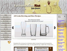 Tablet Screenshot of fermentationriot.com